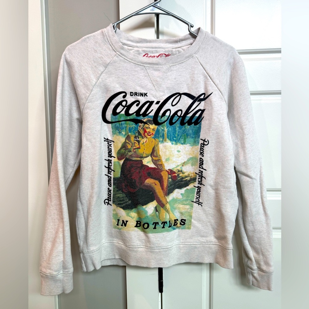 Women’s Lucky Brand Coca-Cola Graphic Sweatshirt Size Small